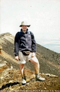 Michael on top of Mount Ngaurohue
