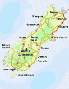 Route: Wellington - Christchurch