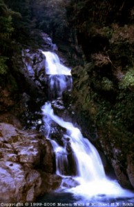 kleiner Wasserfall zwischen Te Anau und Milford Sound